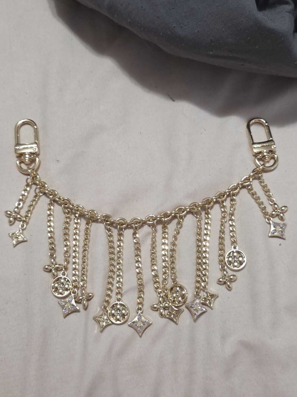 Gold Lux Bag Charm